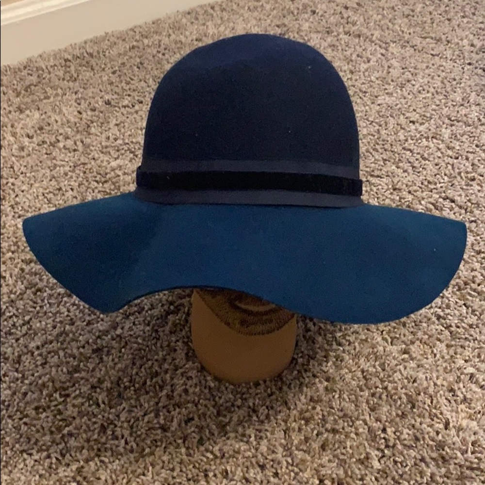 Navy blue and black hat